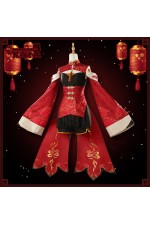 2XXT Cosplay Vtuber Tsukino Mito Hanfu Themed Outfit Cosplay Costume